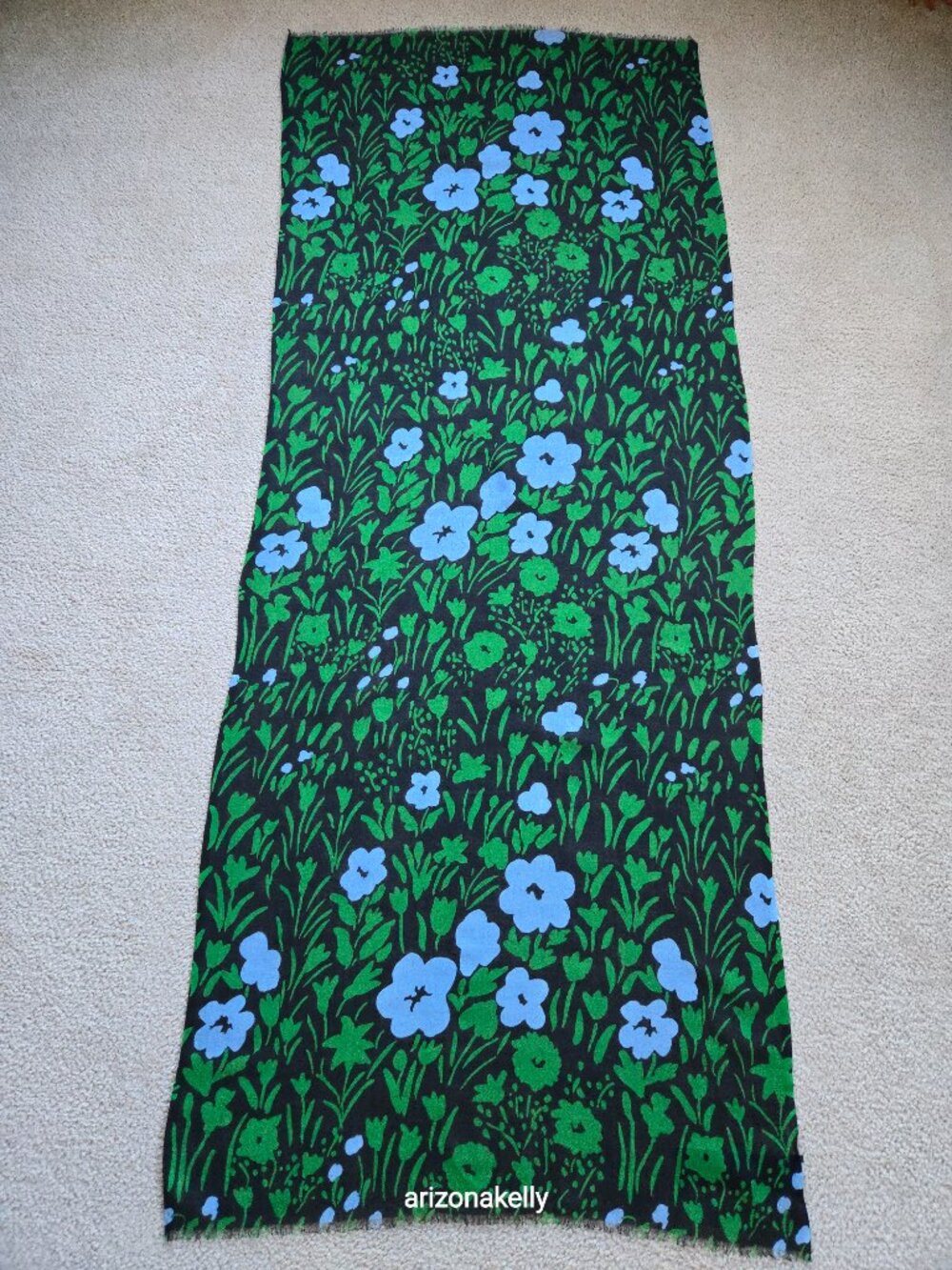 NWOT Marimekko Wool Fiore Scarf Iso Pikkulempi Finland Design - Picture 4 of 15